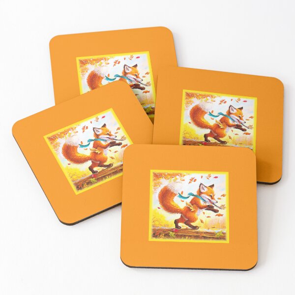Item preview, Cute Red Fox in Fall Season Painting. Buy Now designed and sold by Health And Fitness Posts e-Store.