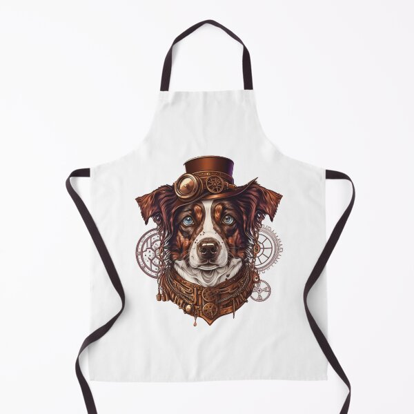 Item preview, Border collie steampunk dog illustration designed and sold by Gerald Waters.