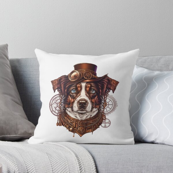 Item preview, Border collie steampunk dog illustration designed and sold by Gerald Waters.