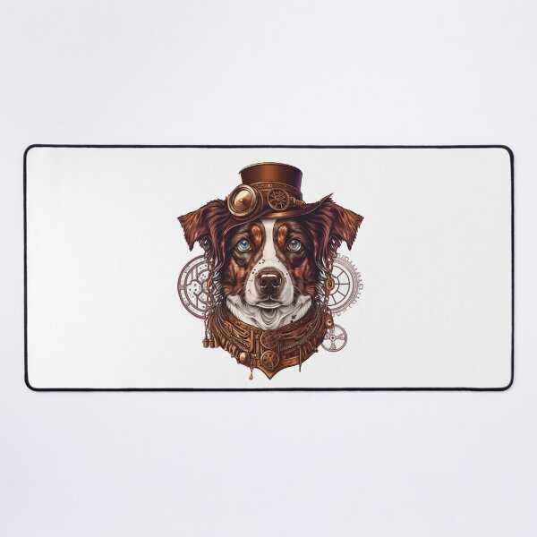 Item preview, Border collie steampunk dog illustration designed and sold by Gerald Waters.