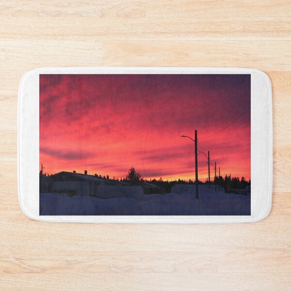 Item preview, Winter landscape with fire clouds designed and sold by Rosemarie  Caron.