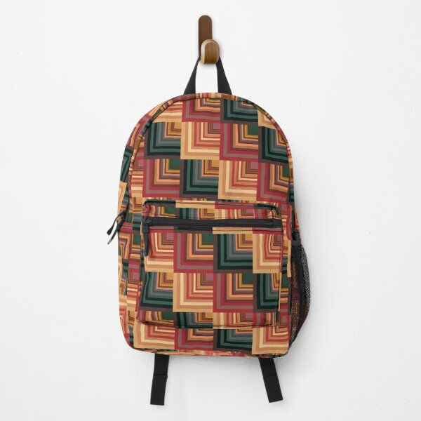 Item preview, Geometric abstract print with colored squares mosaic style designed and sold by Martapp.