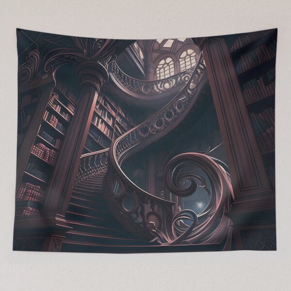 Item preview, The Enchanted Library designed and sold by aiartdirection.