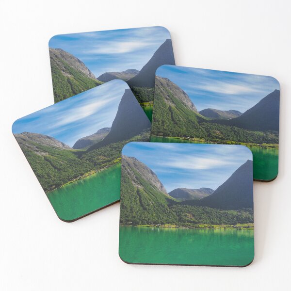Item preview, Scenic view of lake and mountains against sky designed and sold by ImgPrint.