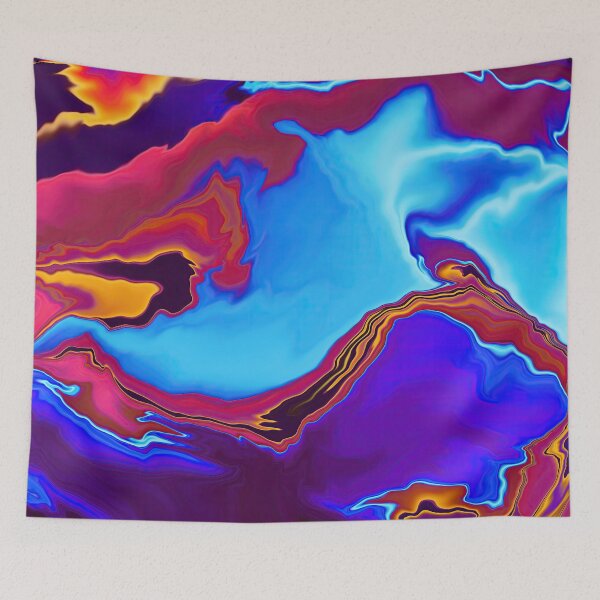 Item preview, Blue Red Orange Swirl designed and sold by designs-by-ann.
