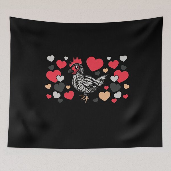 Item preview, Plymouth Rock Chicken With Hearts designed and sold by eternallygifted.