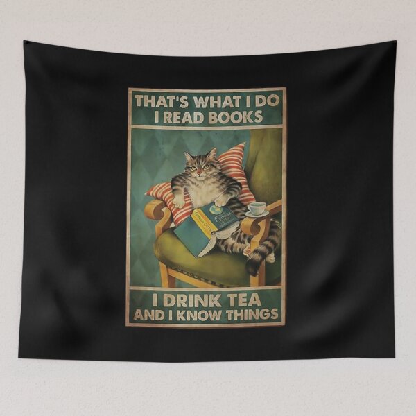 Item preview, read books drink tea know things designed and sold by Handrixx.