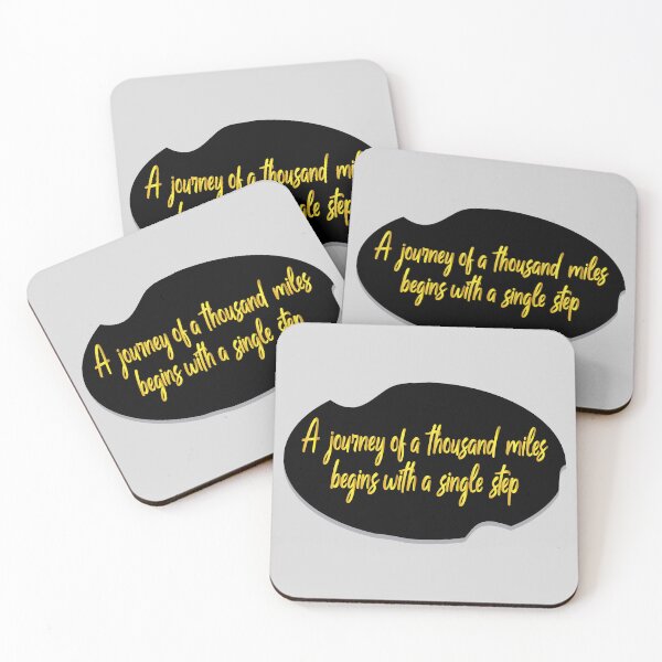 Item preview, A journey of a thousand miles begins with a single step, Motivational quotes, positive words and inspirational sayings for encouraging to do the best in your life. designed and sold by Quotesgallery.