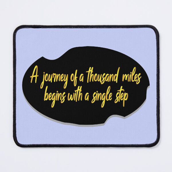 Item preview, A journey of a thousand miles begins with a single step, Motivational quotes, positive words and inspirational sayings for encouraging to do the best in your life. designed and sold by Quotesgallery.