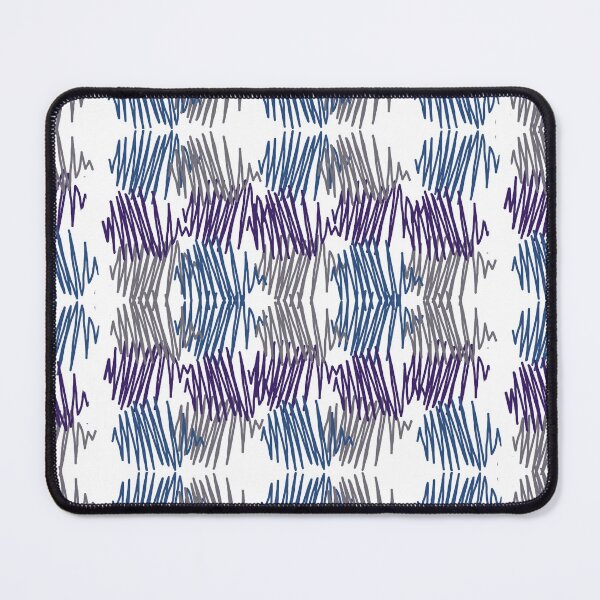 Aperçu de l'œuvre Dark Purple Yellow Blue Tones Overlapping Pattern créée et vendue par awsomepatterns.