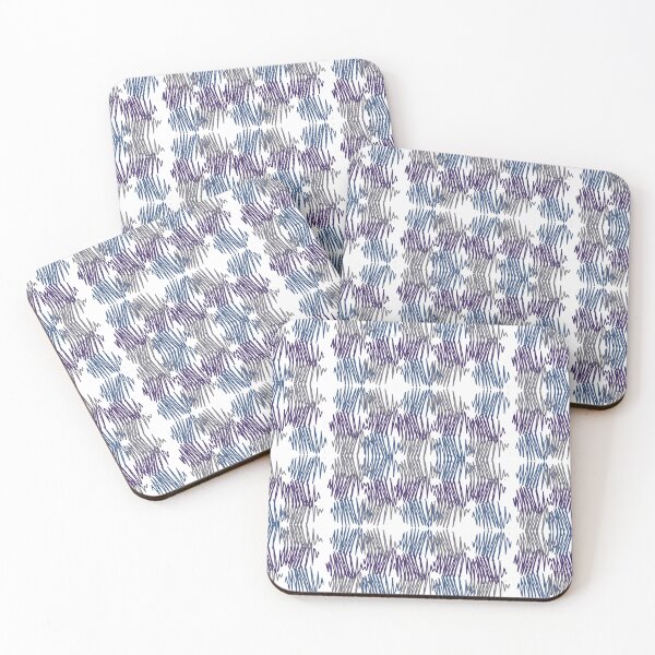 Item preview, Dark Purple Yellow Blue Tones Overlapping Pattern designed and sold by awsomepatterns.
