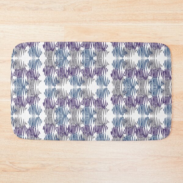 Artikelvorschau, Dark Purple Yellow Blue Tones Overlapping Pattern entworfen und verkauft von awsomepatterns.