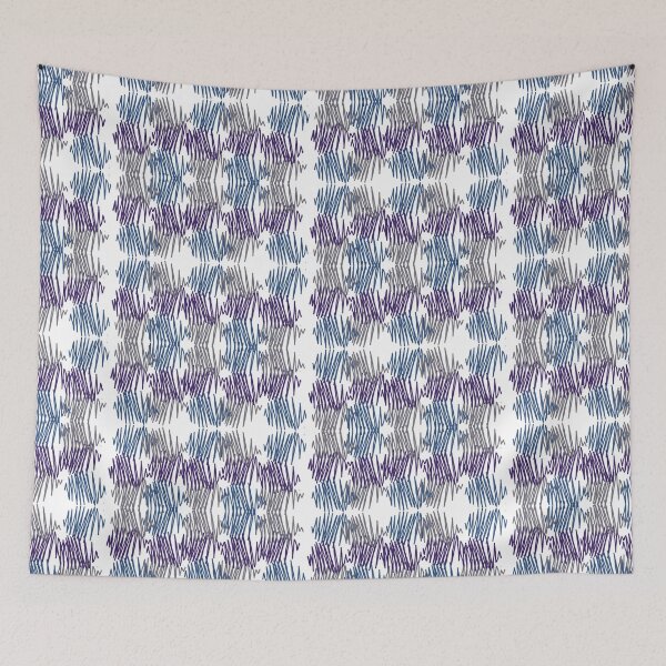 Item preview, Dark Purple Yellow Blue Tones Overlapping Pattern designed and sold by awsomepatterns.