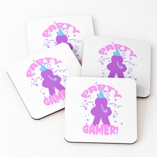 Item preview, Party Gamer Fun Meeple Boardgame Slogan designed and sold by mytshirtfort.