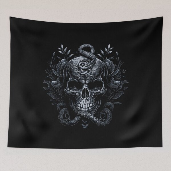 Item preview, Gothic Skull, snake and Frolar Artwork designed and sold by bayuhermawan.