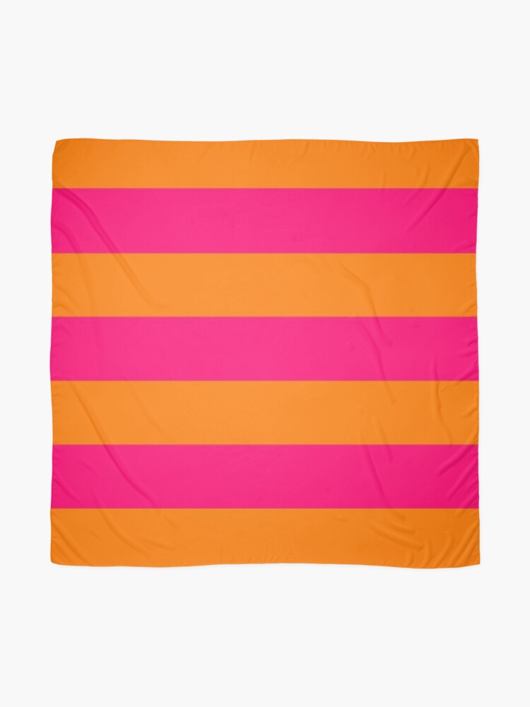 Motif orange and pink  Scarf