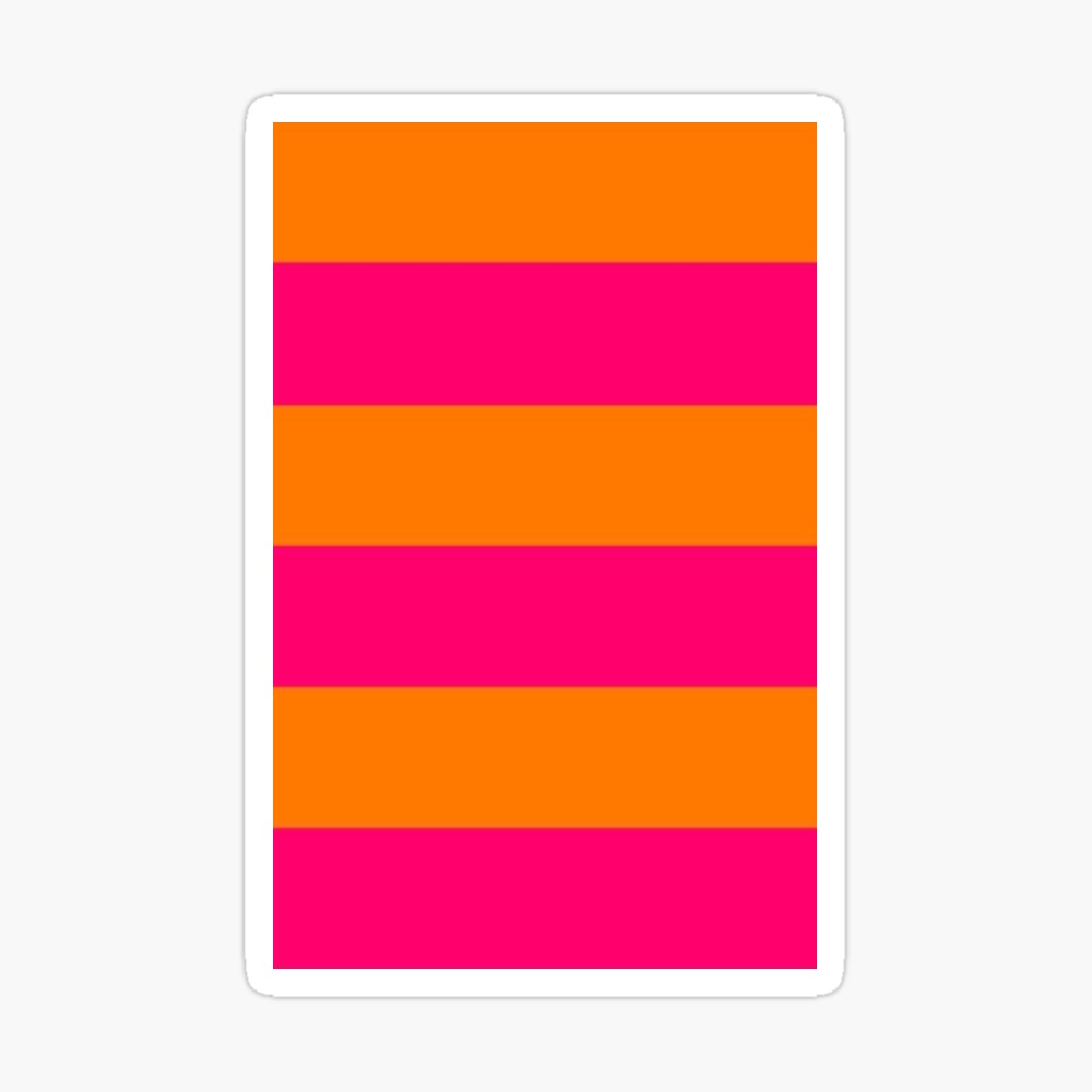 Motif orange and pink  Scarf