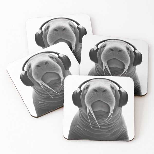 Item preview, Music loving walrus designed and sold by thefinchington.
