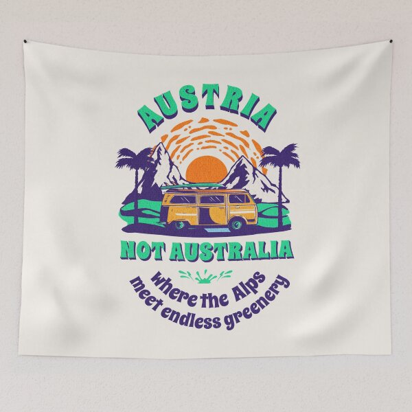 Item preview, Austria Not Australia  designed and sold by CandyDroidMerch.