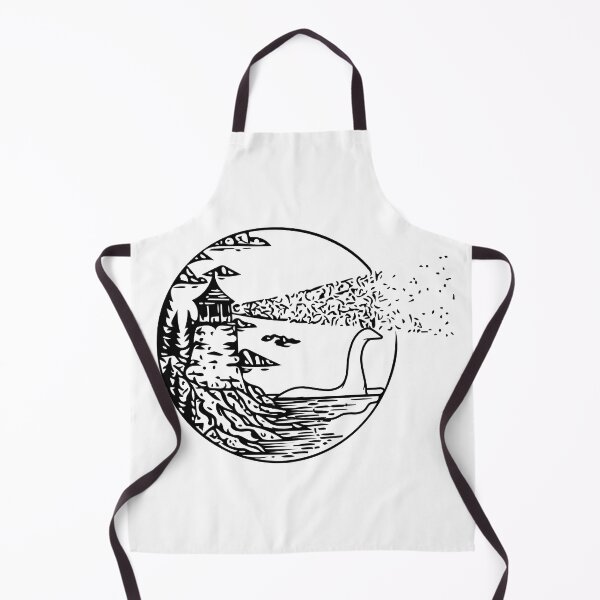 Item preview, Nessie Nessy Loch Ness Monster Lighthouse Cryptozoologist Shirt  designed and sold by caileag.