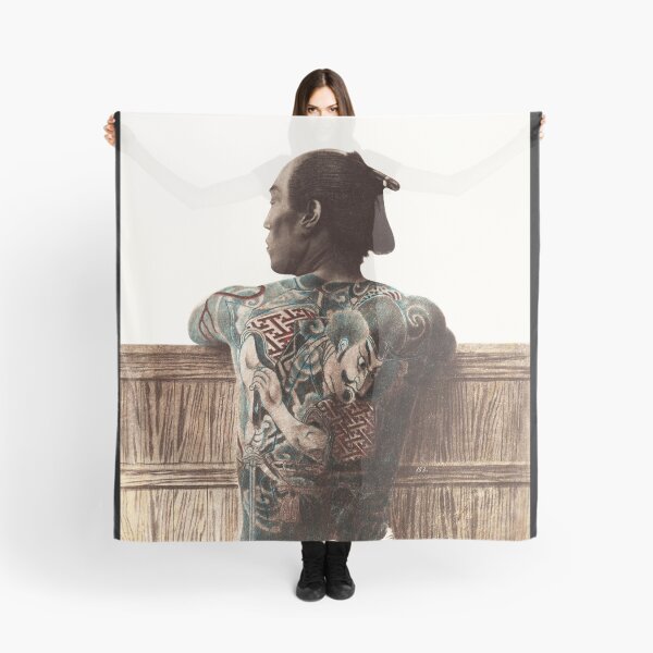 Item preview, Japanese tattooed man designed and sold by Printellarium.