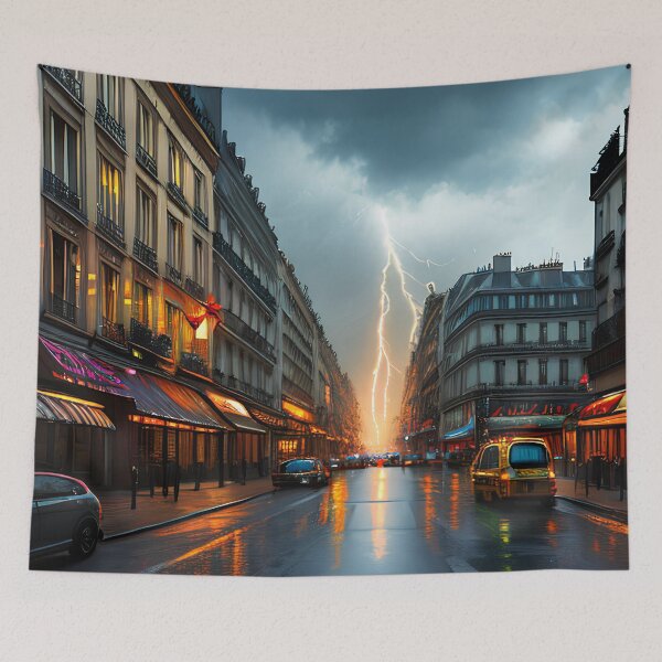 Item preview, A Journey Through the Neon Landscape of Post-Apocalyptic Paris designed and sold by D3monic.