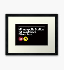 Minneapolis (Univ. of Minnesota) Sports Venue Subway Sign Framed Print