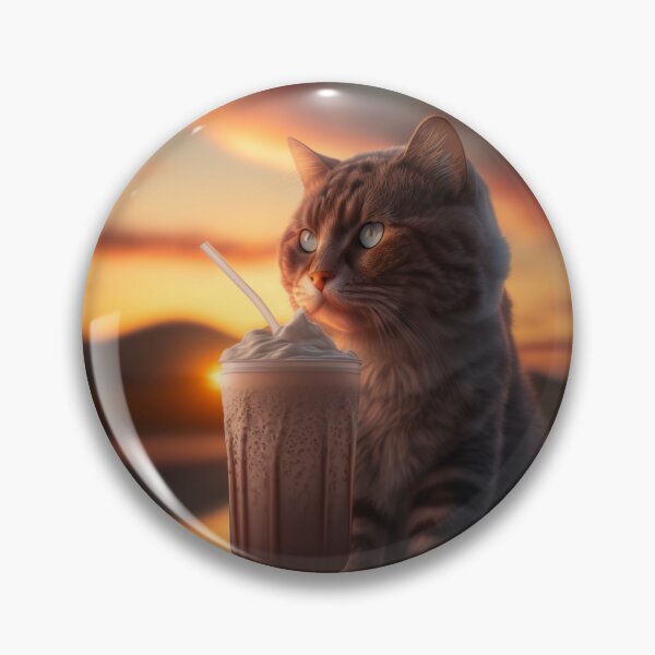 Item preview, cute cat with shake in evening light designed and sold by SMILE88.