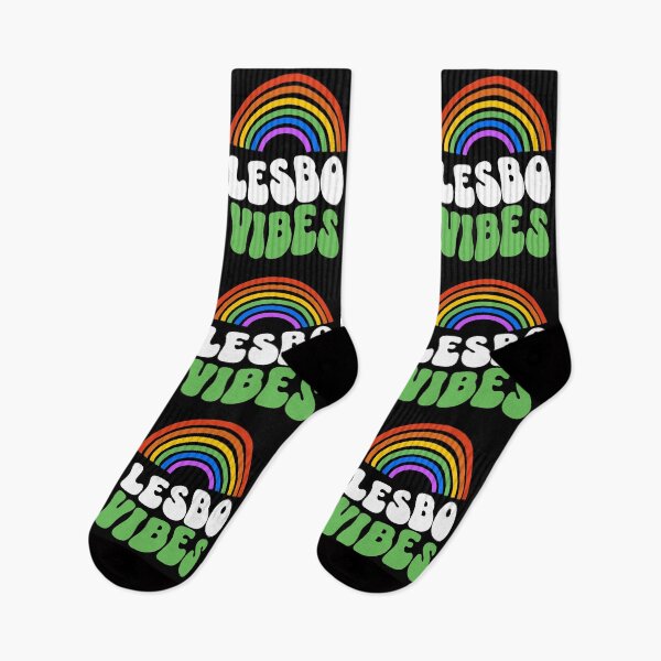 Item preview, Lesbo Vibes Lesbian LGBTQ Rainbow Pride  designed and sold by weirdrelatives.
