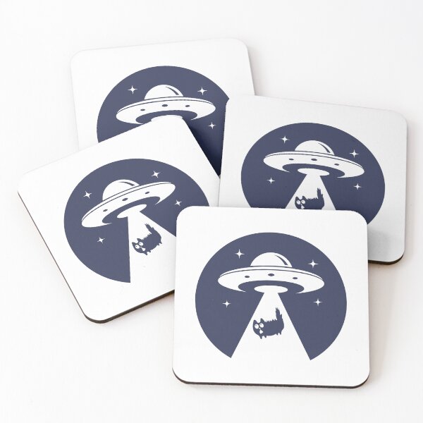 Item preview, UFO Funny Aliens Cat Scared Cat Cryptozoologist Shirt  designed and sold by caileag.