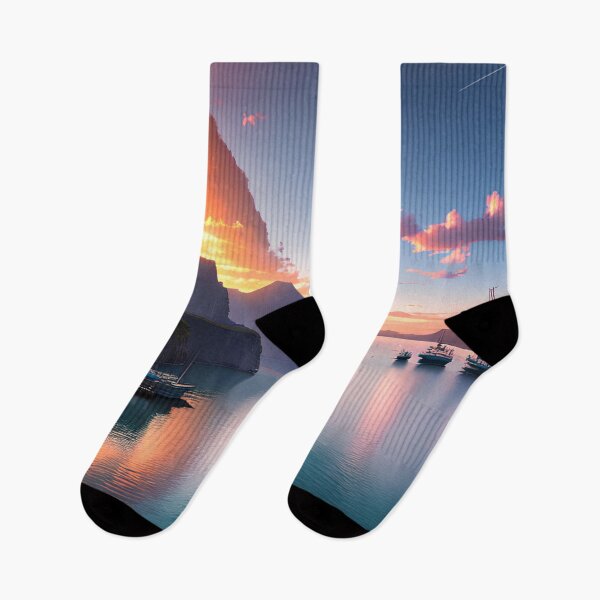Item preview, A Port Bathed in Sunshine: A Sunrise Spectacle designed and sold by D3monic.