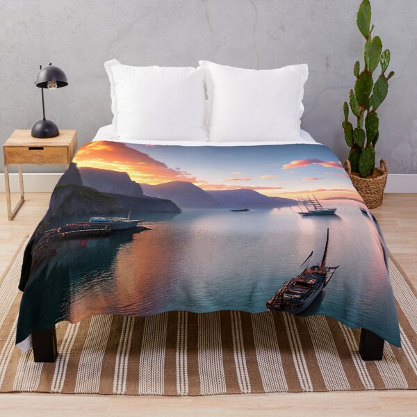Item preview, A Port Bathed in Sunshine: A Sunrise Spectacle designed and sold by D3monic.
