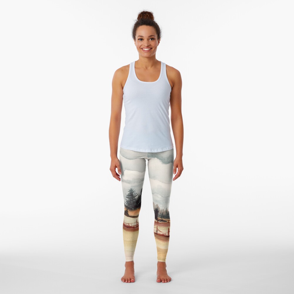 western oregon landscape Leggings