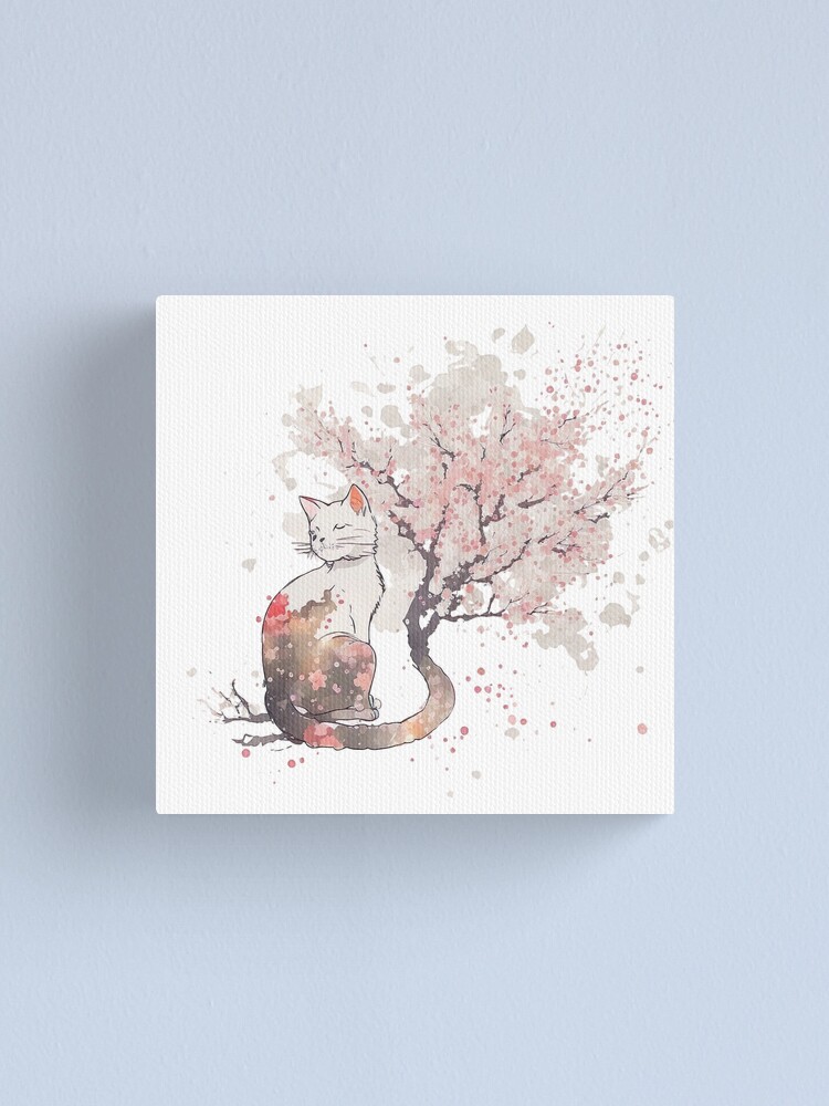 NEW Home Decor Cherry Blossoms & Birds Canvas Wall Art 8x8 Canvas Print