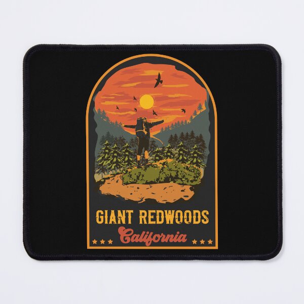 Item preview, Hiking Giant Redwoods California  designed and sold by HomeCoquette.