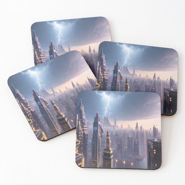 Item preview, A Vision of the Future: A Clean and Bright Floating City in the Sky designed and sold by D3monic.
