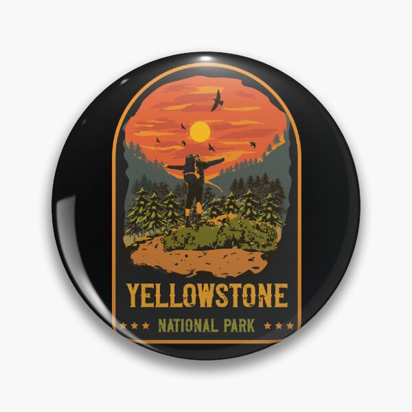 Item preview, Hiking Yellowstone National Park  designed and sold by HomeCoquette.