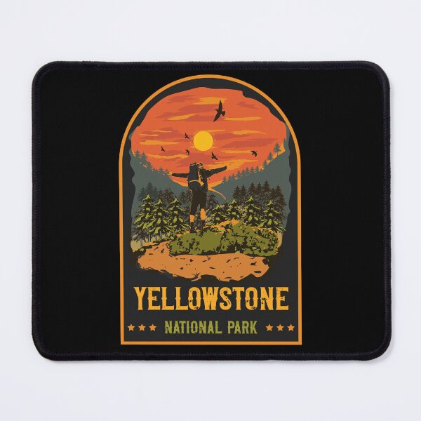 Item preview, Hiking Yellowstone National Park  designed and sold by HomeCoquette.