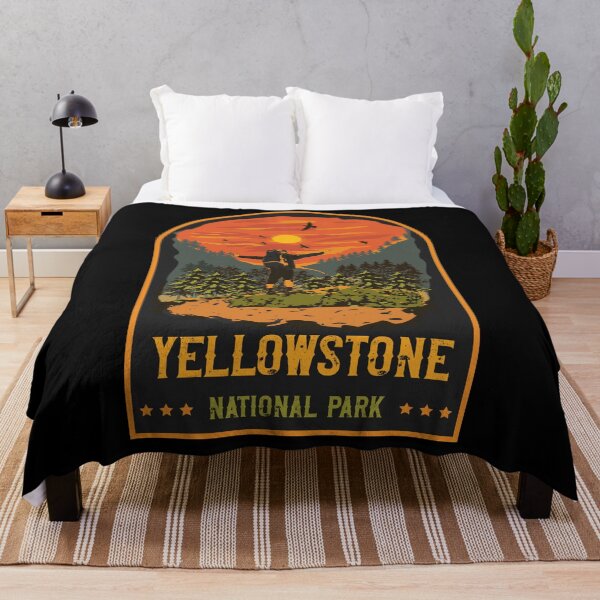 Item preview, Hiking Yellowstone National Park designed and sold by HomeCoquette.