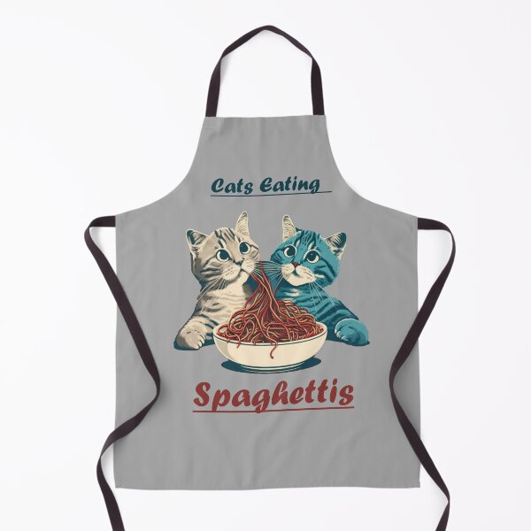 Item preview, cat eating spaghetti designed and sold by okamitouch.