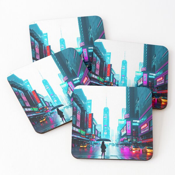 Item preview, Alone in the Rain: A Neon Lit Journey designed and sold by D3monic.