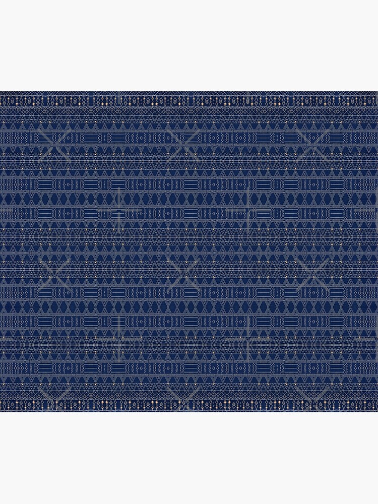Discover Indigo Blue Oriental Anthropologie Moroccan Style Artwork Shower Curtain