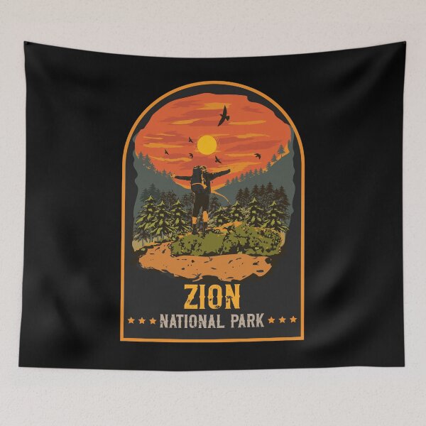Item preview, Hiking Zion National Park  designed and sold by HomeCoquette.