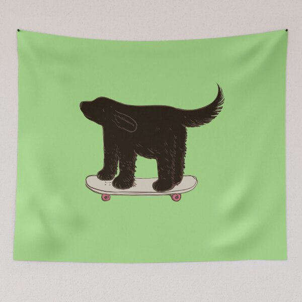 Item preview, Labrador brown skater on yasmine green designed and sold by Itsdomd.