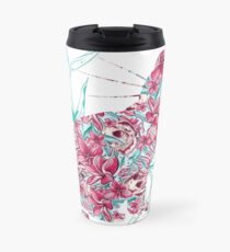 Floral Cat Travel Mug