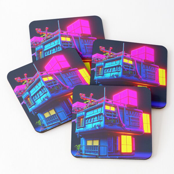 Item preview, Futuristic Cyberpunk House Art | Dystopify  designed and sold by Dystopify.