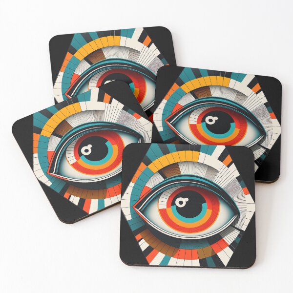 Item preview, Geometrical Eye Bauhaus Inspired designed and sold by TheJadeCat.