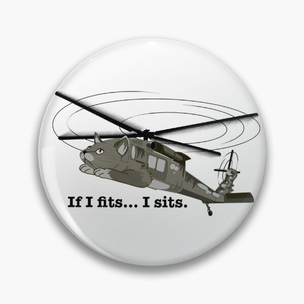 Item preview, The Military Collection - Helicopter Cat designed and sold by StudioWyseTewa.