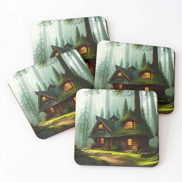 Item preview, Cozy and Beautiful: A Small Mushroom House in the Forest designed and sold by D3monic.