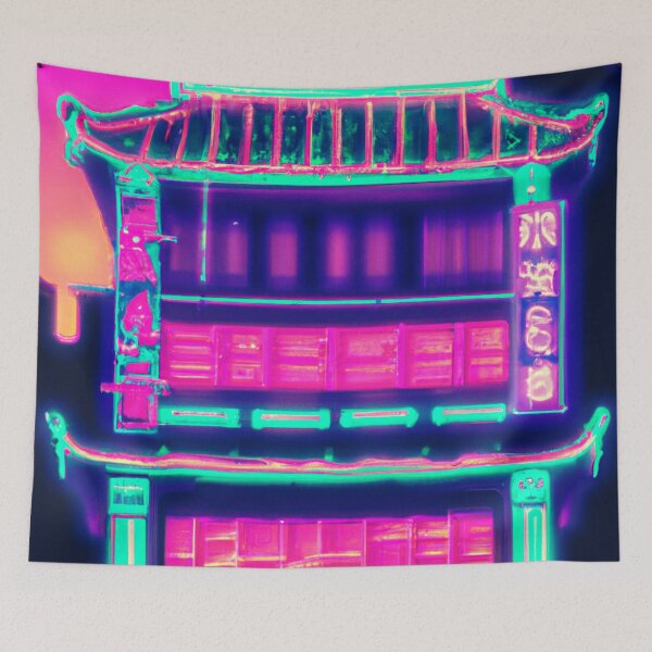 Item preview, Neon House Art | Dystopify  designed and sold by Dystopify.
